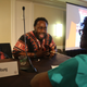 Dr. Byron Young, a child psychiatrist, speaking with audience members at the NAN conference on April 18, 2018.